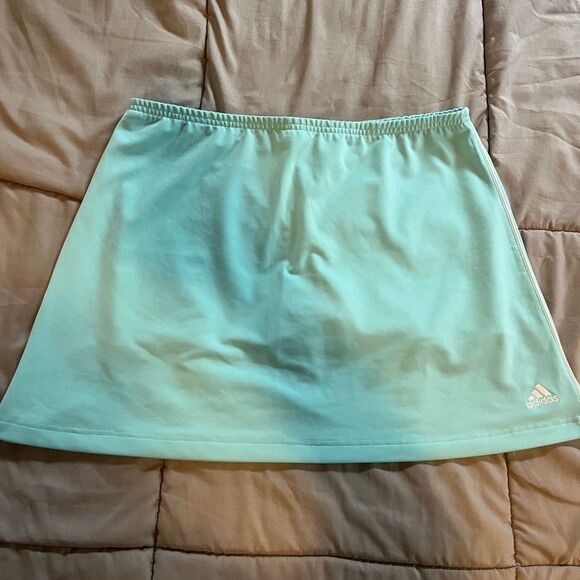 Adidas Y2K Light Blue Tennis Skort (circa 2006) Size Large - Picture 1 of 7